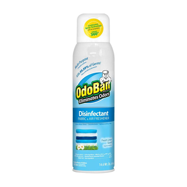 OdoBan® 910701-14A12 Odor Eliminator/Disinfectant Spray, RTU, Fresh Linen, 14 Oz