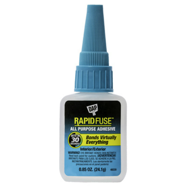 DAP 00155 RapidFuse Fast Curing All-Purpose Adhesive, Interior/Exterior, 0.85 Oz