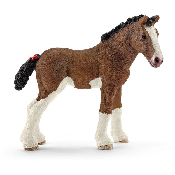 Schleich® 13810 Clydesdale Foal Toy for Ages 3-Plus, Brown
