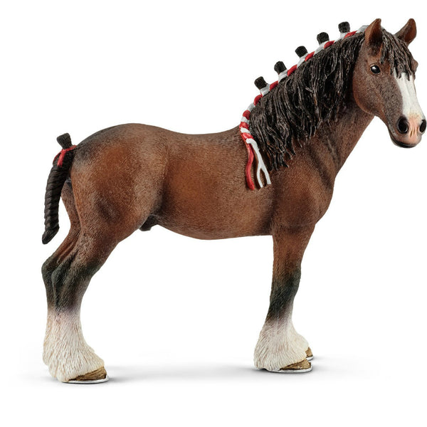 Schleich® 13808 Clydesdale Gelding Toy for Ages 3-Plus, Brown