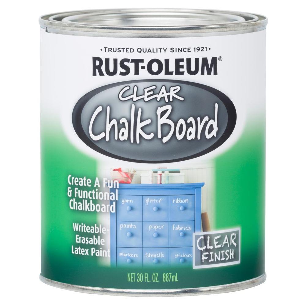 Rust Oleum Clear Chalkboard Paint-30oz