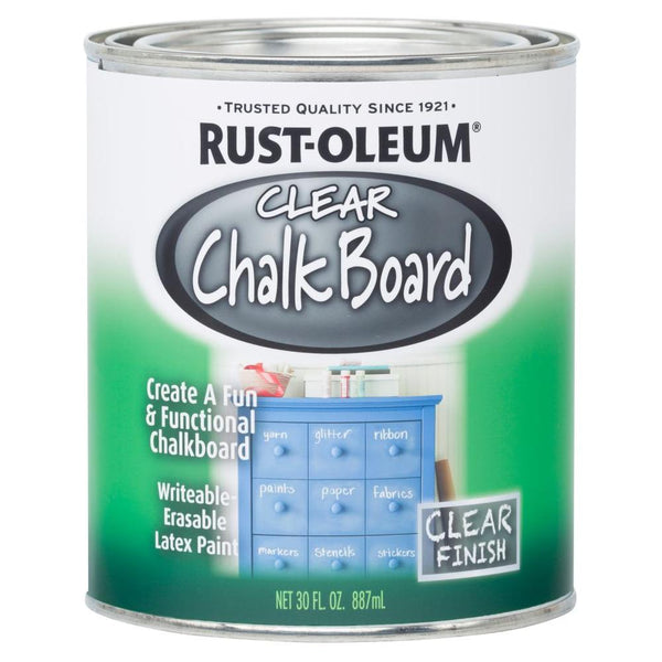 Rust-Oleum® 284469 Specialty Chalk Board Paint, Clear, 30 Oz