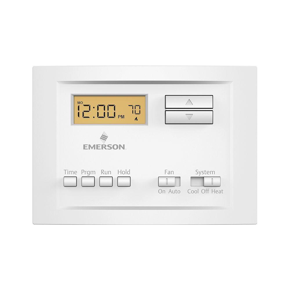 Emerson P150 Single-Stage Programmable Thermostat with 5-2 Day Scheduling