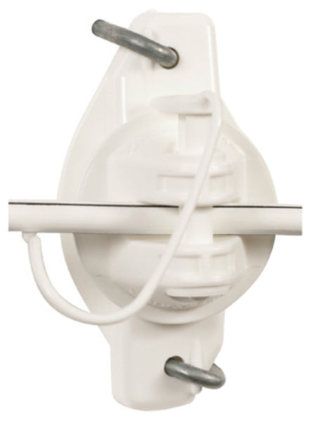 Gallagher G626144 EquiFence Pinlock Wooden Post Insulator, White, 25-Pack