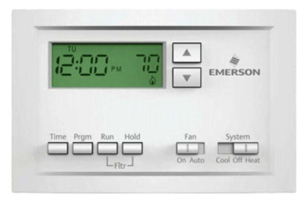 Emerson P210 Programmable Thermostat, Single Stage, 5-1-1