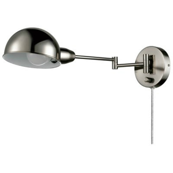Globe Electric® 12706 Pharmacy Wall Sconce, Brushed Steel Finish