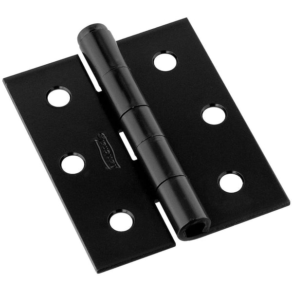 National Hardware® N115-451 Screen/Storm Door Hinges, Black, 3" x 2-1/2", 2-Pack