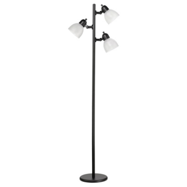 Globe Electric® 12719 Tree Floor Lamp, Black Finish, 3 Light