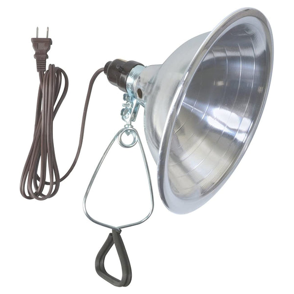 Woods 151BIN Clamp Light with Cord, Aluminum Shade