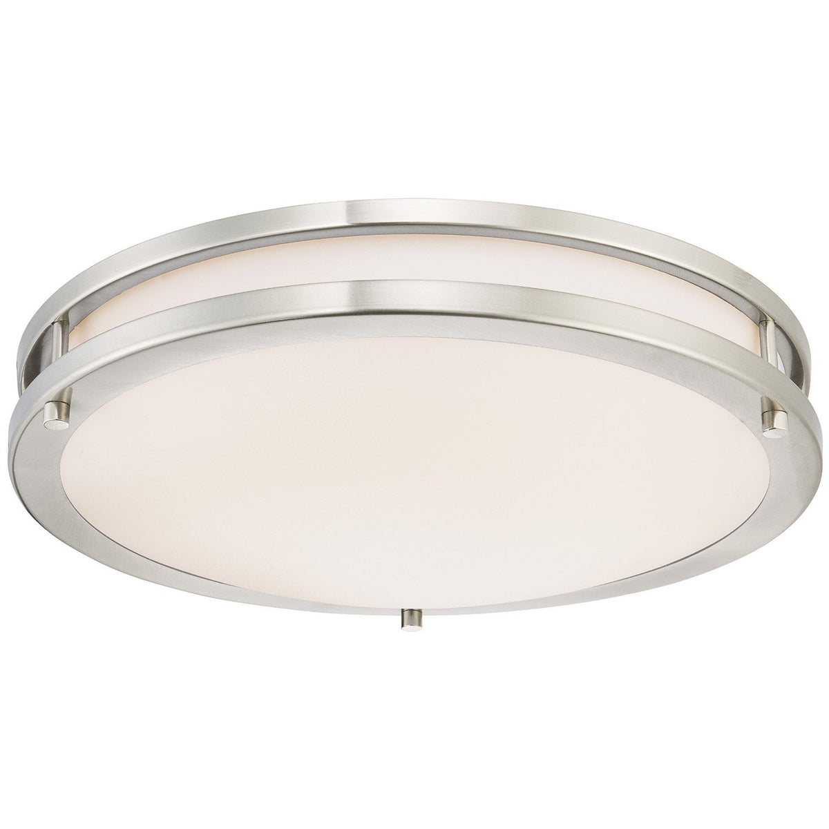 Westinghouse 64012 Dimmable LED Flush Mount Ceiling Fixture, Brushed Nickel