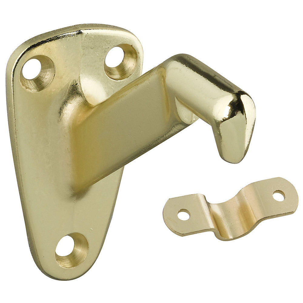 Stanley Hardware® N830-116 Handrail Bracket, Polished Brass