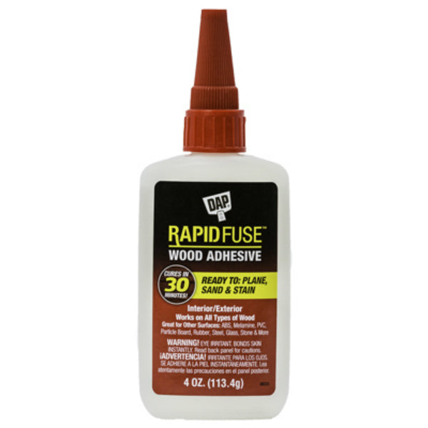 DAP® 00157 RapidFuse™ Fast-Curing Wood Adhesive, 4 Oz