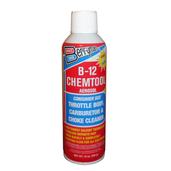 Berryman® BE000110 B-12 Chemtool® Throttle Body/Carburetor & Choke Cleaner, 10 Oz Aerosol
