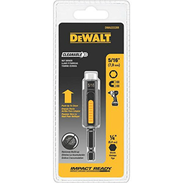 DeWalt® DWA2222IR Impact Ready® Cleanable Nut Driver, 5/16"