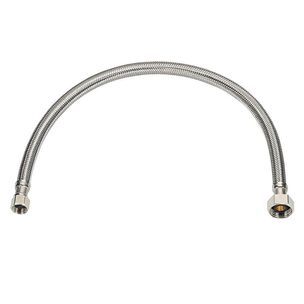 Homewerks® 7223-12-38-3 Braided Stainless-Steel Faucet Connector, 3/8"x1/2"x12"