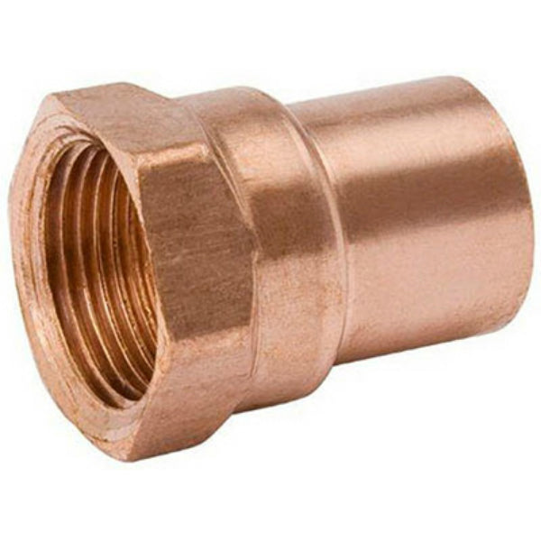 Streamline® W-61263 Wrot Copper Adapter, 1" C x 1" FPT