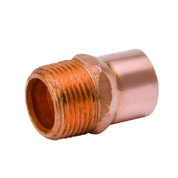 Streamline® W-61179 Wrot Copper Adapter, 1/2" C x 1/2" MPT