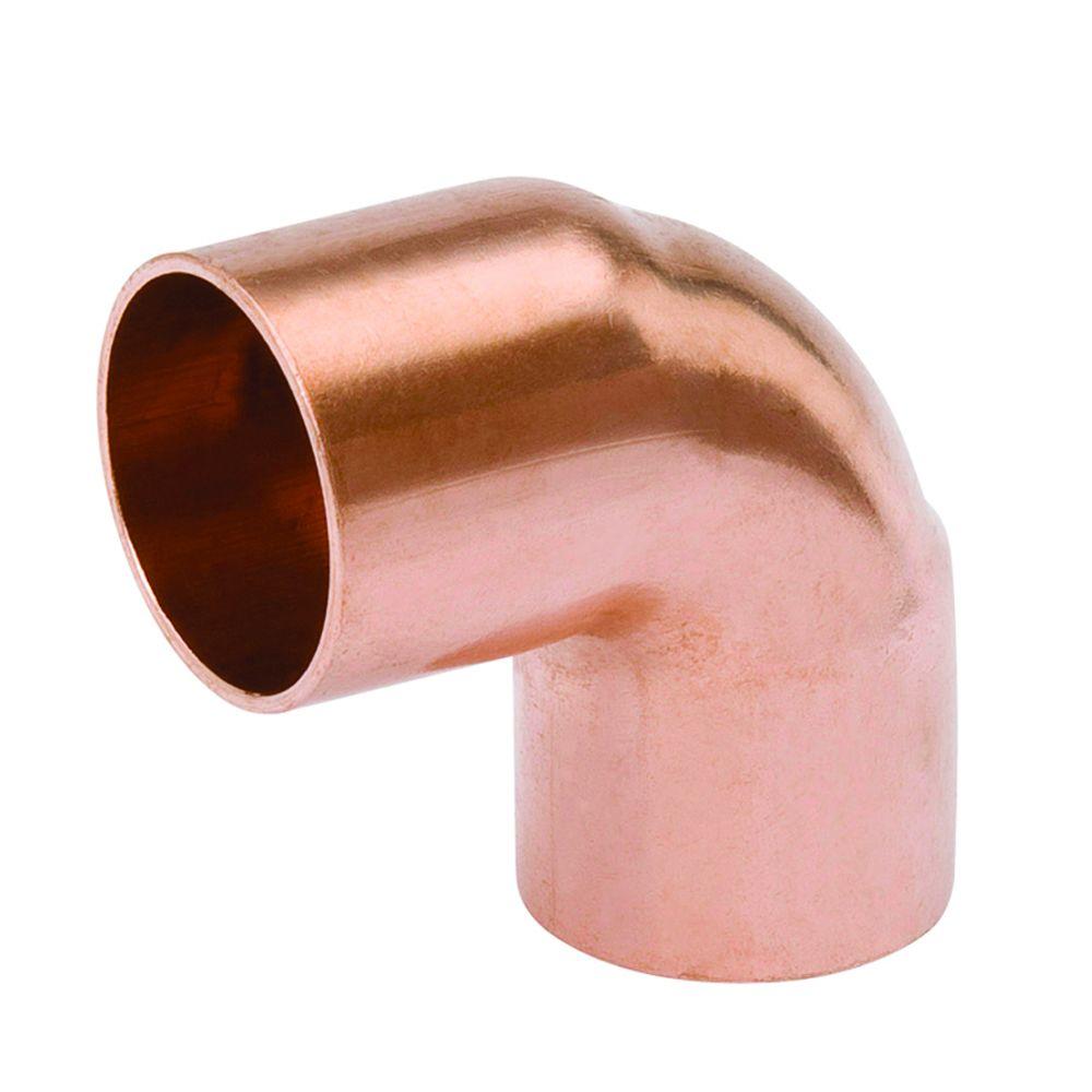 Streamline® W-61634 Wrot Copper 90-Degree Elbow, C x C, 3/4"