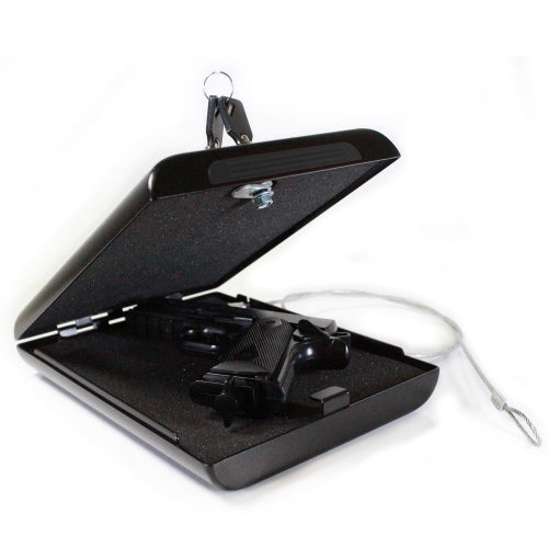 First Alert® 5100K Portable Handgun Security Safe with Key Lock