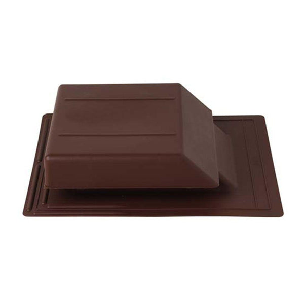 Construction Metals PRV50DBR Plastic Roof Vent, Dark Brown, 50 Sq.In.