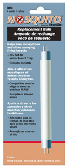 Nosquito® B04-N Stinger® Replacement UV Light Bulb, 4W, White