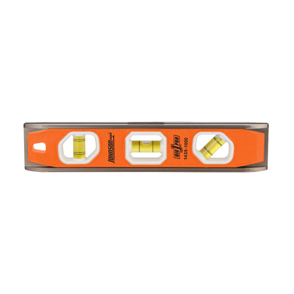 Johnson Level 1435-1000 Big J Pro® Magnetic Torpedo Level, 3-Vials, 10"