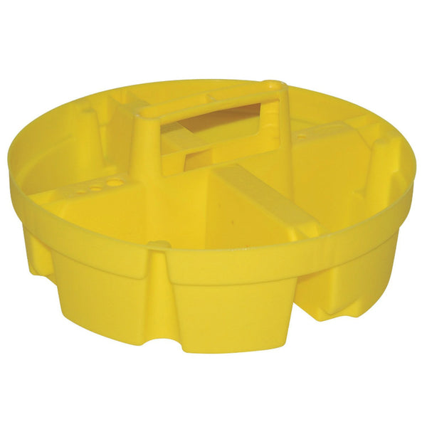 Bucket Boss® 15051 Plastic Bucket Stacker with Handle, 5 Gallon, Yellow