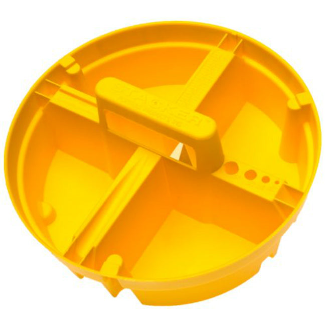 Bucket Boss® 15051 Plastic Bucket Stacker with Handle, 5 Gallon, Yellow