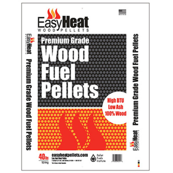 Easy Heat Pellets PELLET-PREM-TON Premium Grade Wood Fuel Pellet, 40 Lb