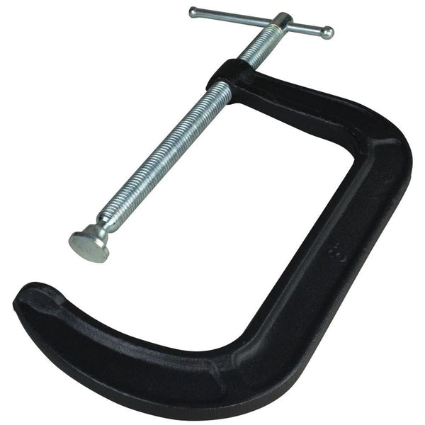 Bessey® CM80 CM Series Light-Duty Drop Forged C-Clamp, Black, 8" x 4"