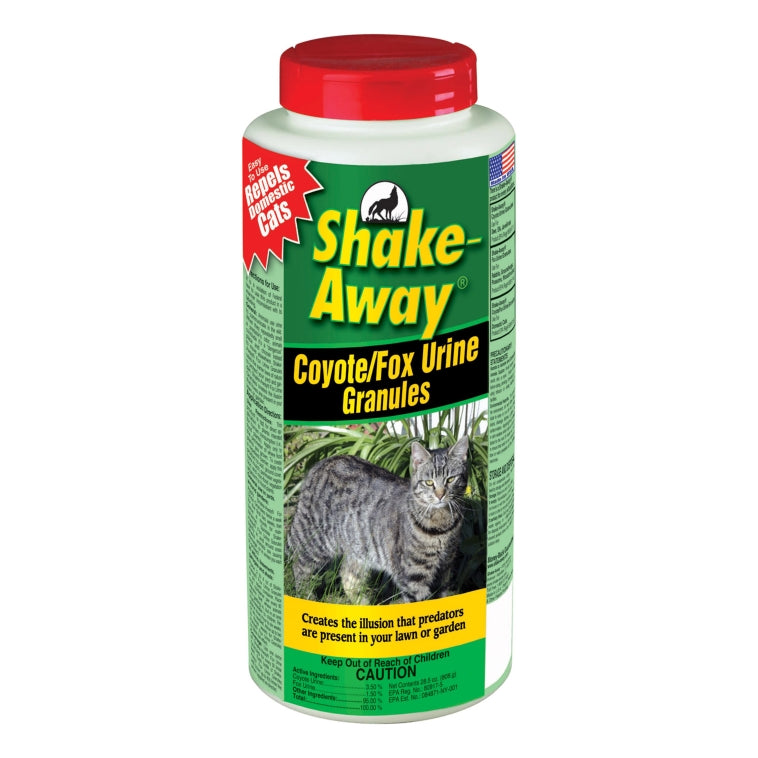 Shake-Away® 2854448 Coyote/Fox Urine Granules Cat Repellent, 28.5 Oz
