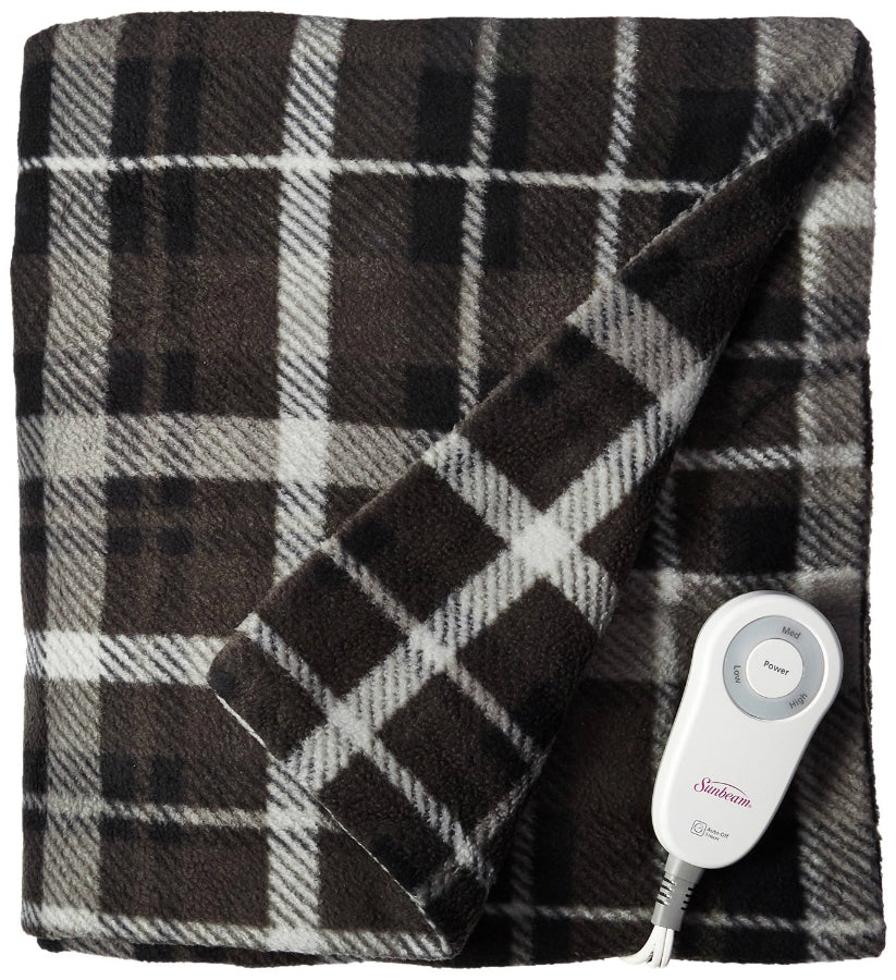 Sunbeam® THF8QA-R001-31A00 Fleece Heated Electric Throw, Assorted Colors, 50"x60"