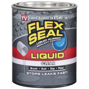 Flex Seal® LFSCLRR16 Liquid Rubber Sealant Coating, As Seen On TV, Clear, 16 Oz