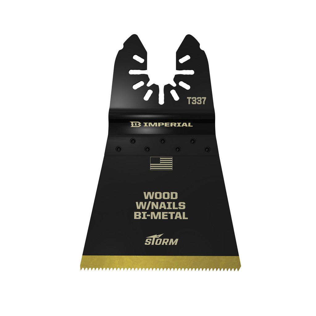 Imperial Blades IBOAT337-1 One-Fit Wood w/Nails Bi-Metal Tin Storm Blade, 2-1/2"