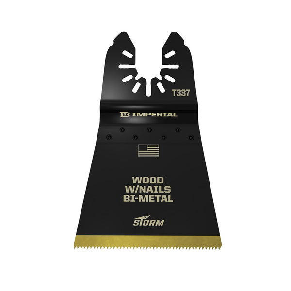 Imperial Blades IBOAT337-1 One-Fit Wood w/Nails Bi-Metal Tin Storm Blade, 2-1/2"
