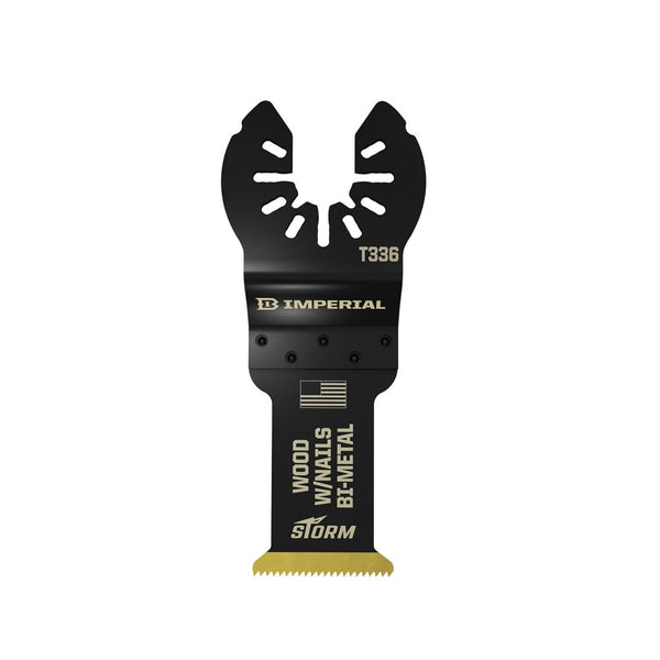 Imperial Blades IBOAT336-1 One-Fit Wood w/Nails Bi-Metal Tin Storm Blade, 1-1/4"