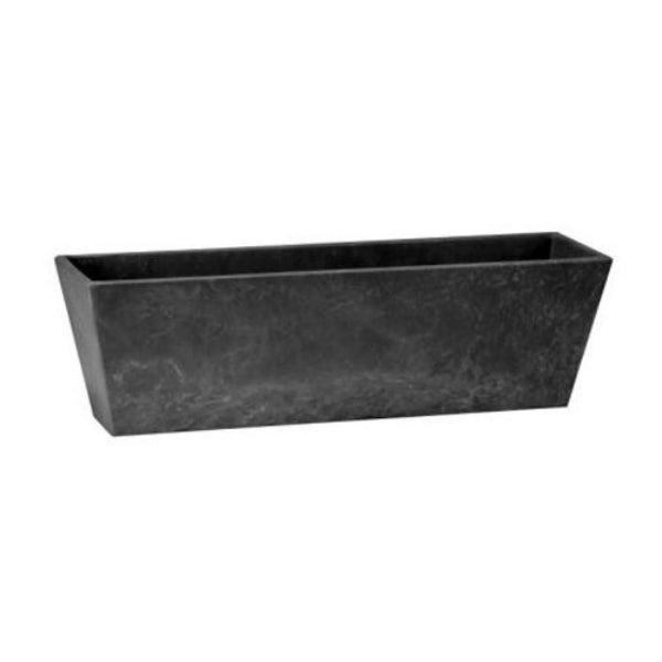 Novelty 36148 Ella Rectangle Flower Box, Black, 14.25"