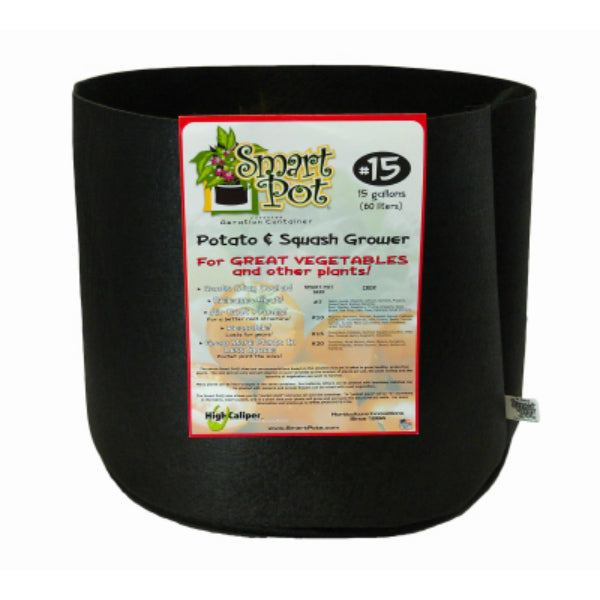 Smart Pot® 11015RT Potato & Squash Grower Container, Black, #15, 15-Gallon