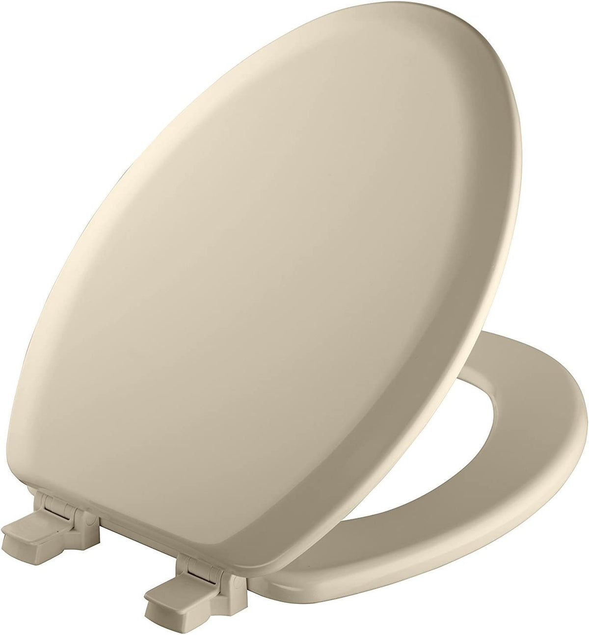 Mayfair 141EC-006 Elongated Molded Wood Toilet Seat w/Easy-Clean Hinges, Bone