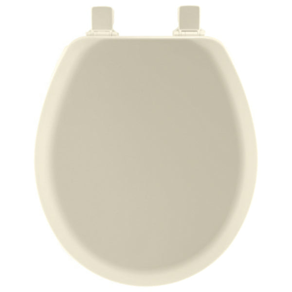 Mayfair 41EC-346 Round Molded Wood Toilet Seat with Easy-Clean Hinges, Biscuit