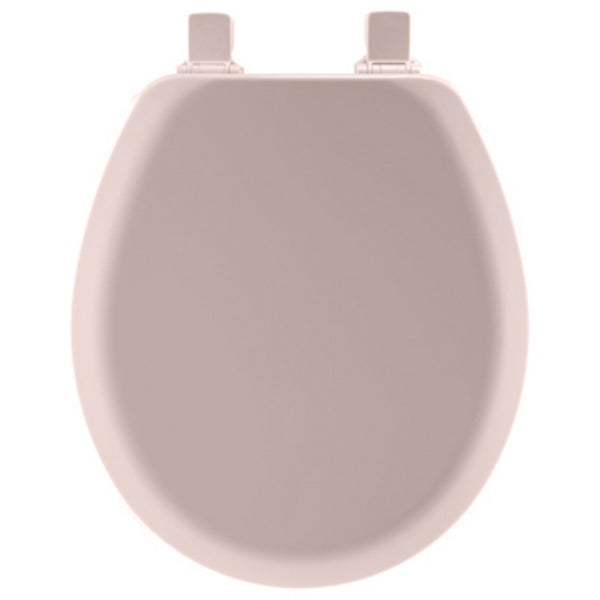 Mayfair 41EC-023 Round Molded Wood Toilet Seat w/Easy-Clean & Change Hinge, Pink