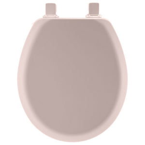 Mayfair 41EC-023 Round Molded Wood Toilet Seat w/Easy-Clean & Change Hinge, Pink