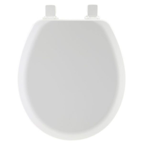 Mayfair® 41EC-000 Round Molded Wood Toilet Seat w/ Easy-Clean® Hinges, White