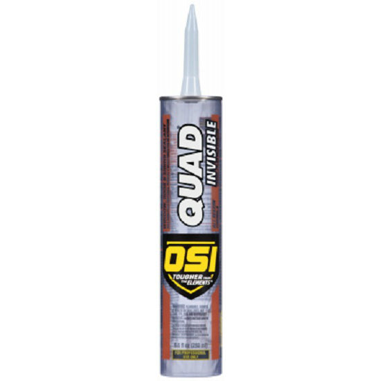 OSI® 1896952 Quad® Max Invisible Window, Door & Siding Sealant, 9.5 Oz