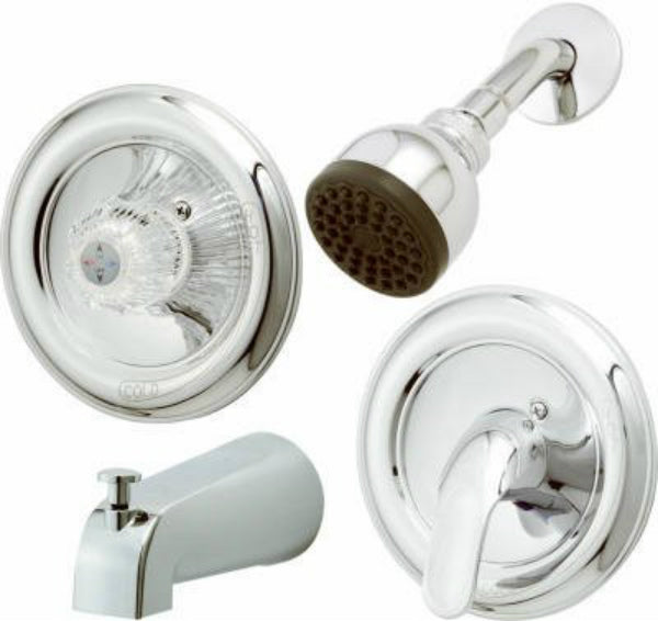 BayPointe™ 127587CA Pressure Balancing Tub & Shower Faucet, Chrome Finish