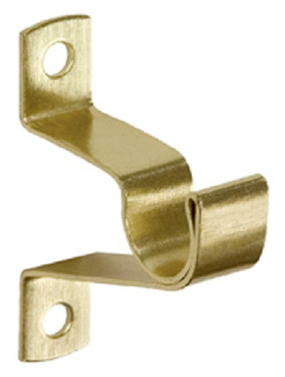 Kenny KN826 Cafe Rod Bracket for 3/4" Clearance, 7/16", Brass Finish