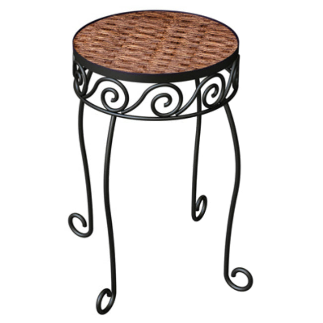 Panacea™ 82322 Resin Top Wicker Plant Stand, Brown, 16.5"