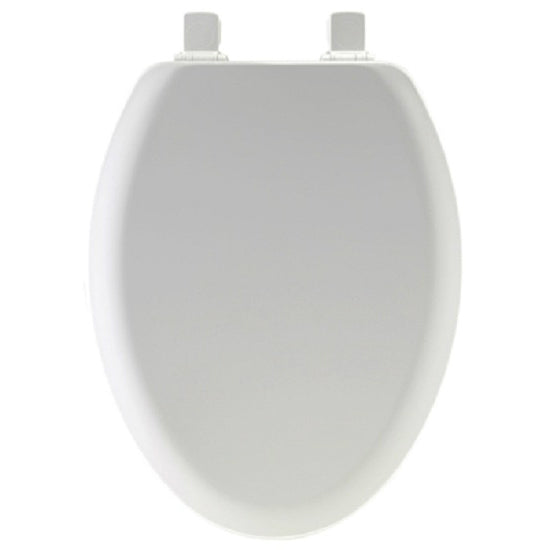 Mayfair 141EC-000 Elongated Molded Wood Toilet Seat w/ Easy-Clean Hinge, White
