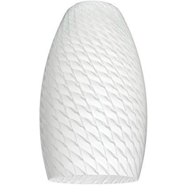 Westinghouse 85724 Lunar Weave Long Shade Replacement Lamp Glass, 7-3/4"