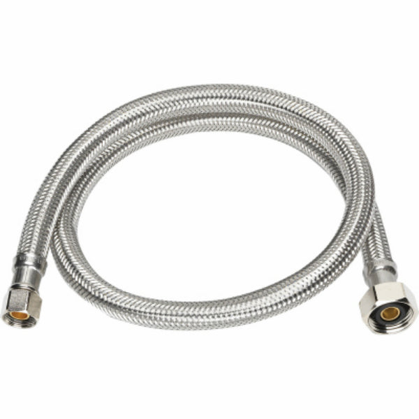 Homewerks® 7223-16-38-3 Stainless Steel Faucet Supply Line, 1/2" FIP x 3/8" x 16"